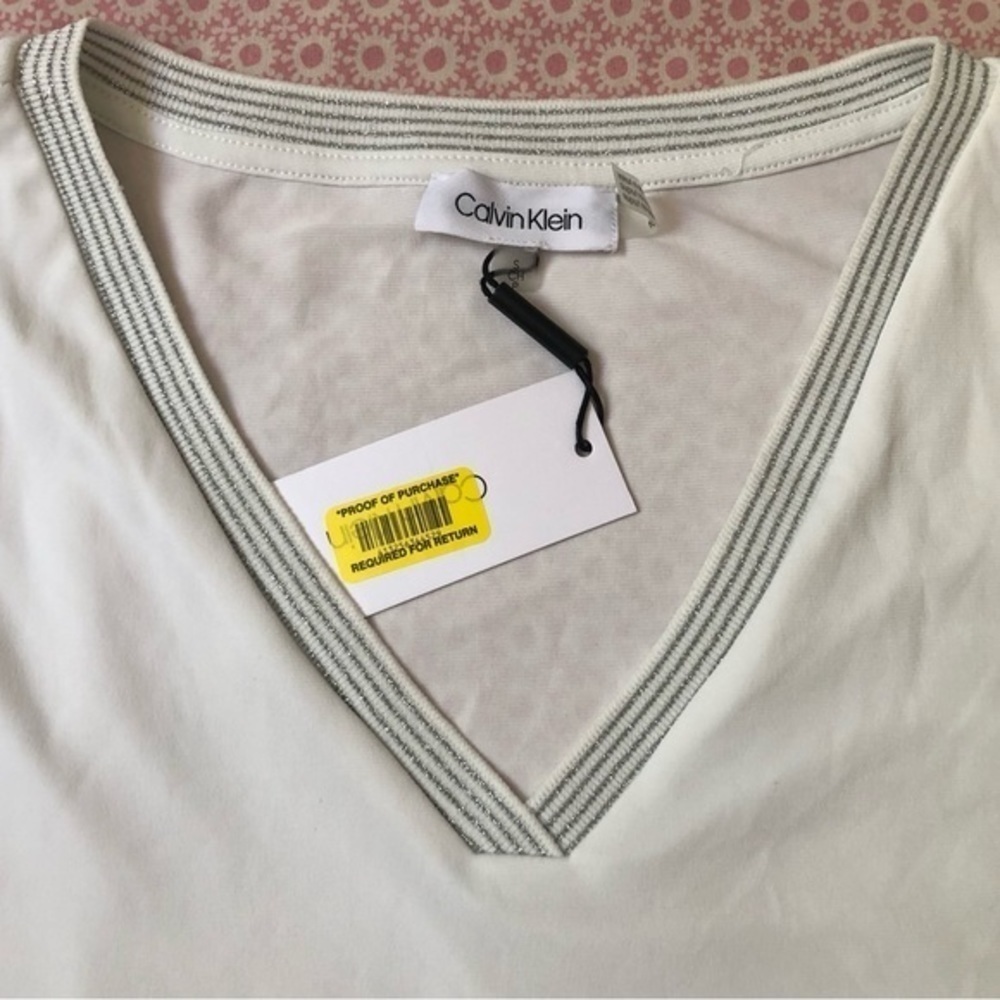 Calvin Klein V Neck Blouse - Picture 8 of 9